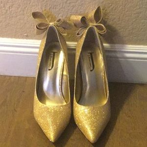 Gold J. Renee Glitter Heels